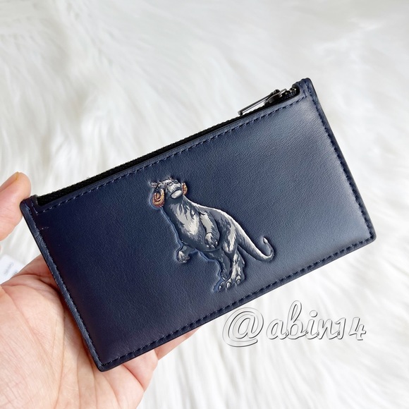 NWT Coach Star Wars Taun Taun Leather Zip Card Case - Picture 7 of 7